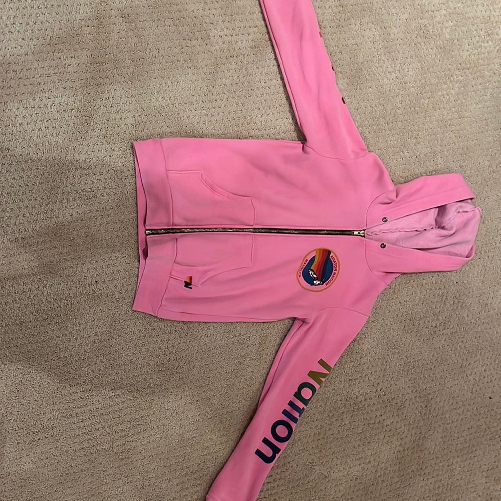Aviator nation pink zip up